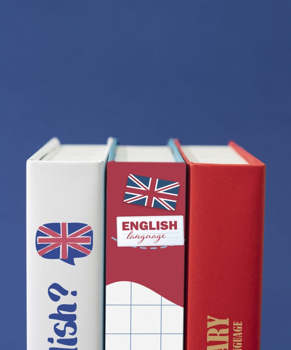 arreglo-de-libros-en-ingles-con-fondo-azul